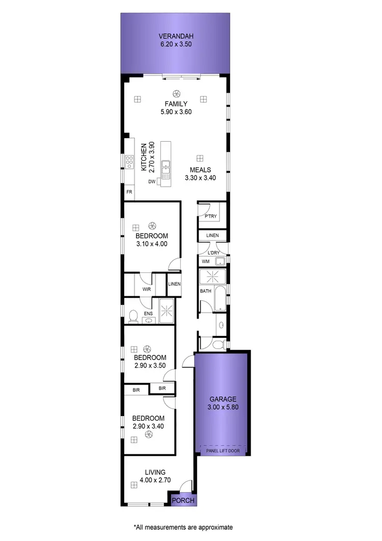 Floorplan of Homely house listing, 3A Carolan Crescent, Valley View SA 5093