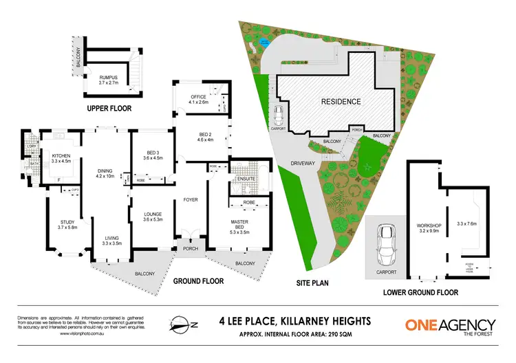 Floorplan of Homely house listing, 4 Lee Place, Killarney Heights NSW 2087