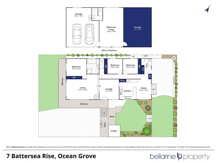 Floorplan of Homely house listing, 7 Battersea Rise, Ocean Grove VIC 3226