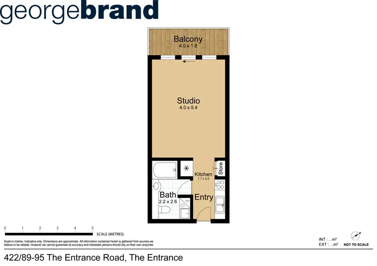 Floorplan of Homely apartment listing, Room 424/89-95 The Entrance Road, The Entrance NSW 2261