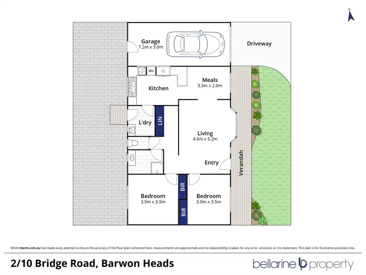 Floorplan of Homely unit listing, 2/10 Bridge Road, Barwon Heads VIC 3227