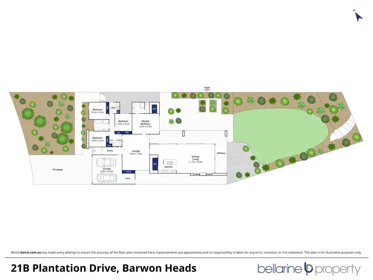 Floorplan of Homely house listing, 21b Plantation Drive, Connewarre VIC 3227
