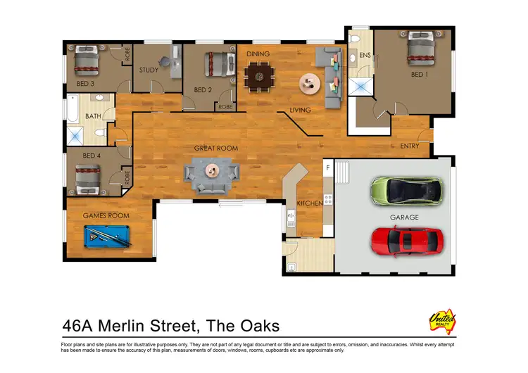 Floorplan of Homely house listing, 46a Merlin Street, The Oaks NSW 2570