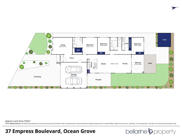 Floorplan of Homely house listing, 37 Empress Boulevard, Ocean Grove VIC 3226