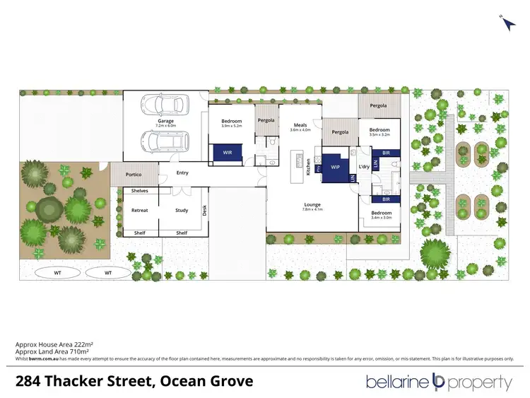 Floorplan of Homely house listing, 284 Thacker Street, Ocean Grove VIC 3226