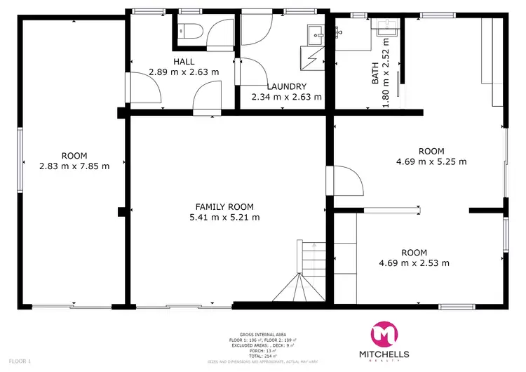 Floorplan of Homely house listing, 11 Marr Street, Point Vernon QLD 4655