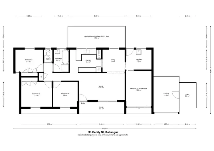 Floorplan of Homely house listing, 33 Cecily Street, Kallangur QLD 4503