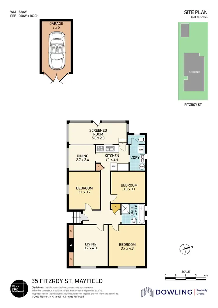 Floorplan of Homely house listing, 35 Fitzroy Street, Mayfield NSW 2304