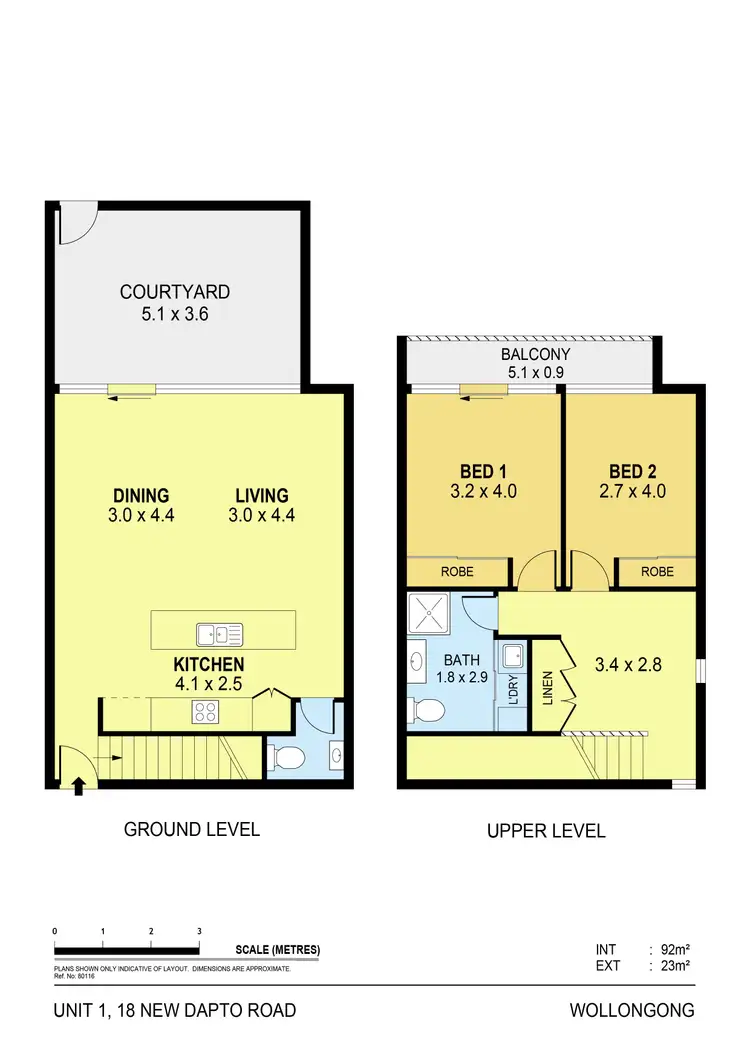 Floorplan of Homely apartment listing, 1/16-20 New Dapto Road, Wollongong NSW 2500