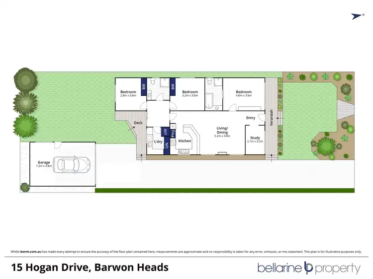 Floorplan of Homely house listing, 15 Hogan Drive, Barwon Heads VIC 3227