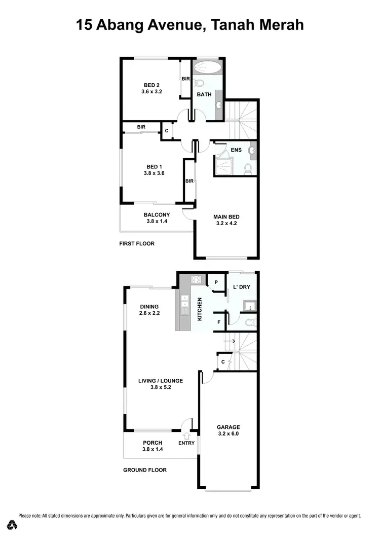 Floorplan of Homely townhouse listing, 3/15 Abang Avenue, Tanah Merah QLD 4128