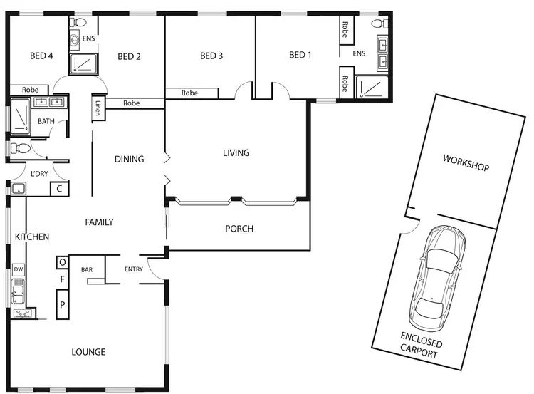 Floorplan of Homely house listing, 21 Rylah Crescent, Wanniassa ACT 2903