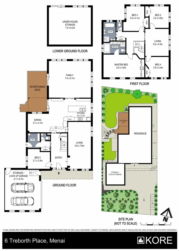 Floorplan of Homely house listing, 6 Treborth Place, Menai NSW 2234