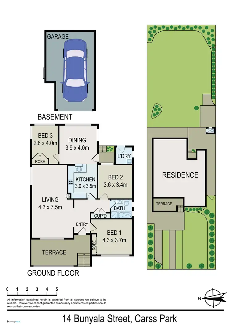 Floorplan of Homely house listing, 14 Bunyala Street, Carss Park NSW 2221