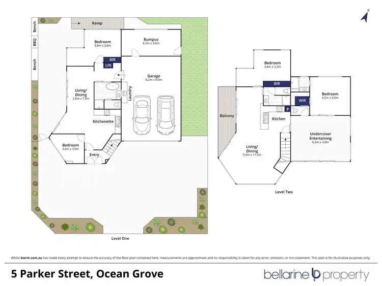 Floorplan of Homely house listing, 5 Parker Street, Ocean Grove VIC 3226