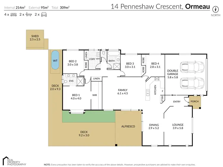 Floorplan of Homely house listing, 14 Penneshaw Crescent, Ormeau QLD 4208