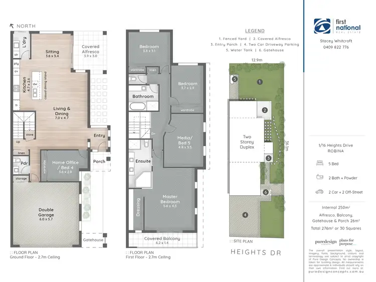 Floorplan of Homely house listing, 1/16 Heights Drive, Robina QLD 4226