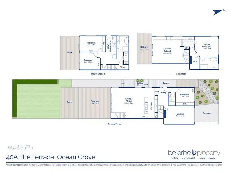 Floorplan of Homely townhouse listing, 40a The Terrace, Ocean Grove VIC 3226