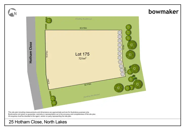 Floorplan of Homely land listing, 25 Hotham Close, North Lakes QLD 4509