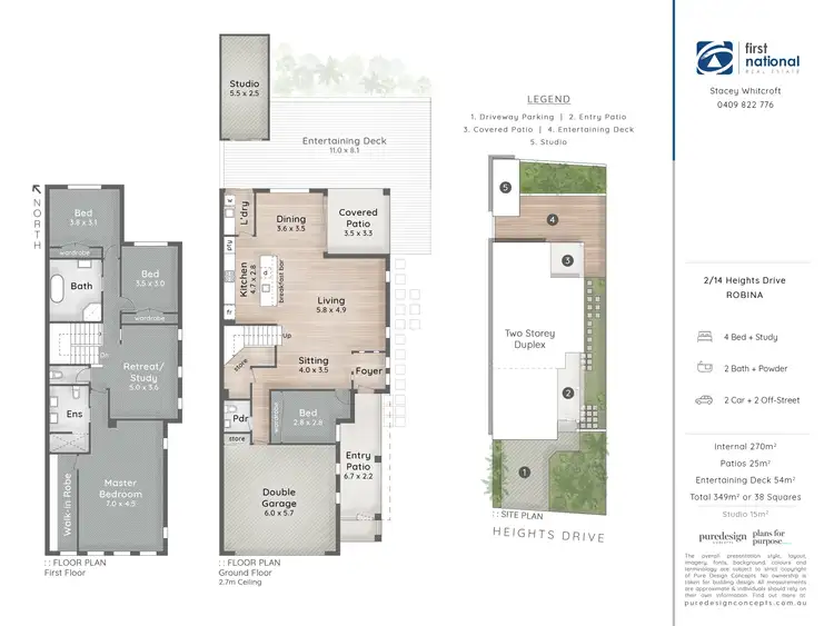 Floorplan of Homely house listing, 2/14 Heights Drive, Robina QLD 4226