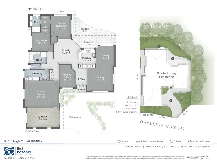Floorplan of Homely house listing, 17 Oakleigh Circuit, Robina QLD 4226