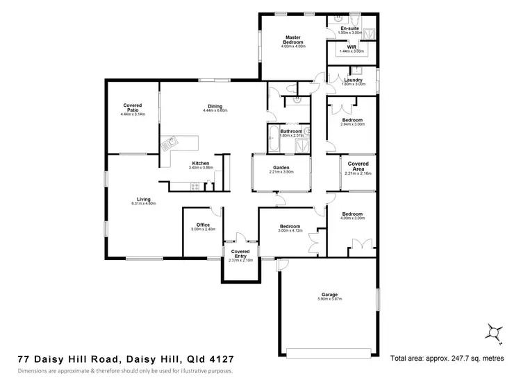 Floorplan of Homely house listing, 77 Daisy Hill Road, Daisy Hill QLD 4127