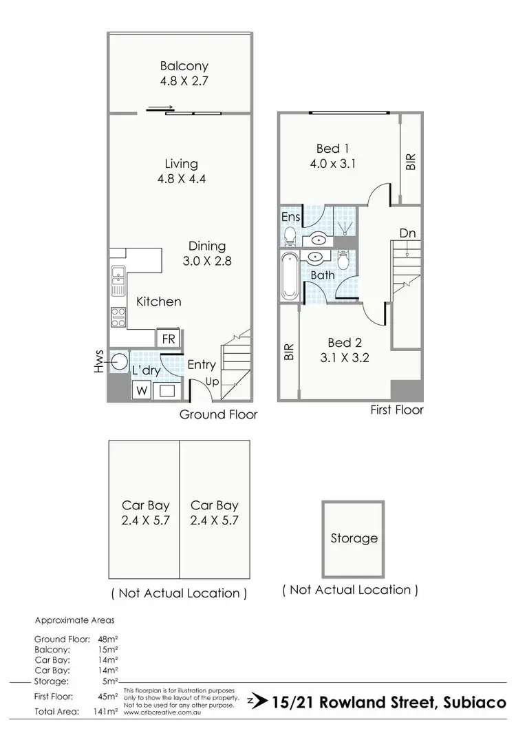 Floorplan of Homely apartment listing, 15/21 Rowland Street, Subiaco WA 6008