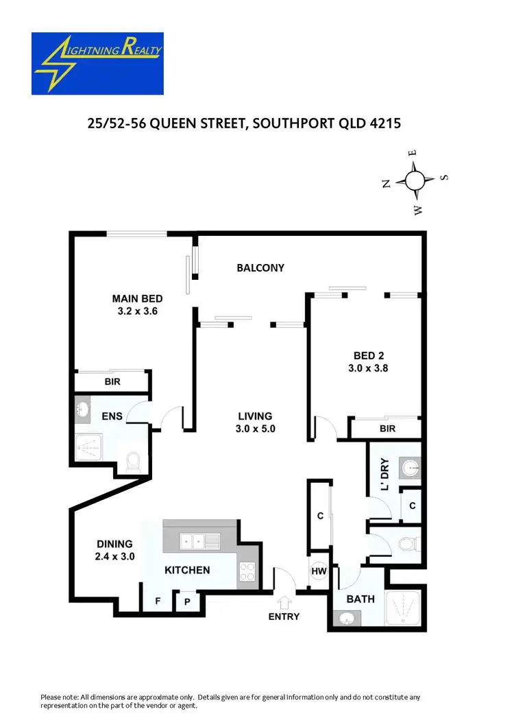 Floorplan of Homely apartment listing, 25/52 Queen Street, Southport QLD 4215