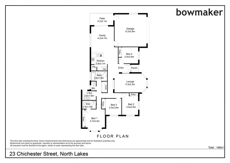 Floorplan of Homely house listing, 23 Chichester Street, North Lakes QLD 4509