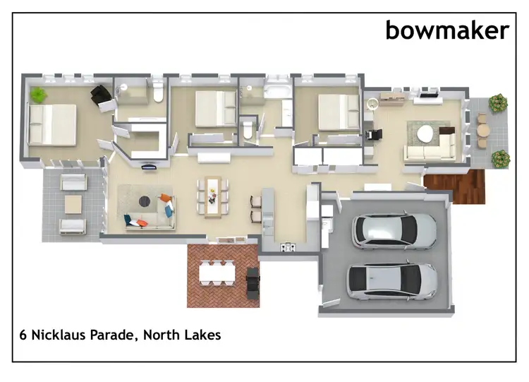 Floorplan of Homely house listing, 6 Nicklaus Parade, North Lakes QLD 4509