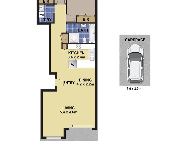 Floorplan of Homely unit listing, 50/502-514 Carlisle Avenue, Mount Druitt NSW 2770