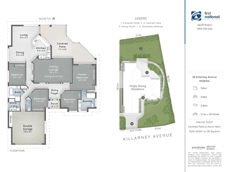 Floorplan of Homely house listing, 28 Killarney Avenue, Robina QLD 4226