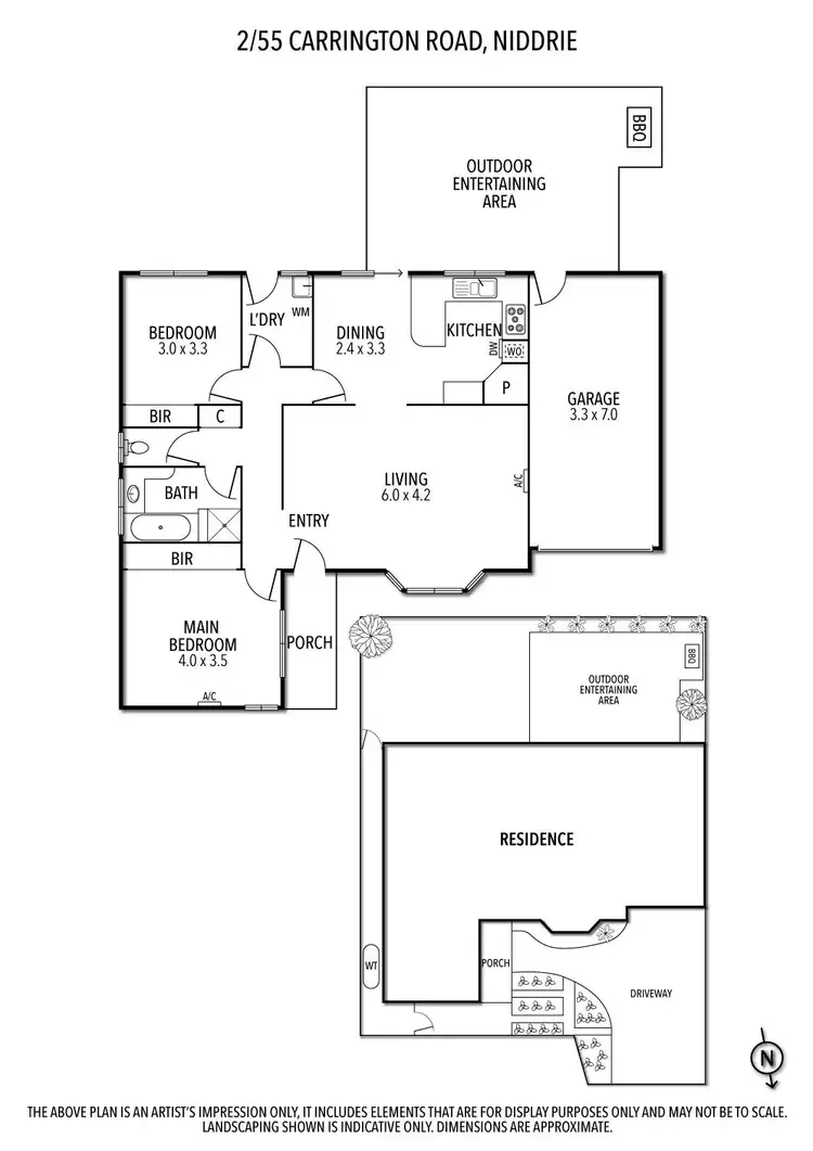 Floorplan of Homely unit listing, 2/55 Carrington Road, Niddrie VIC 3042