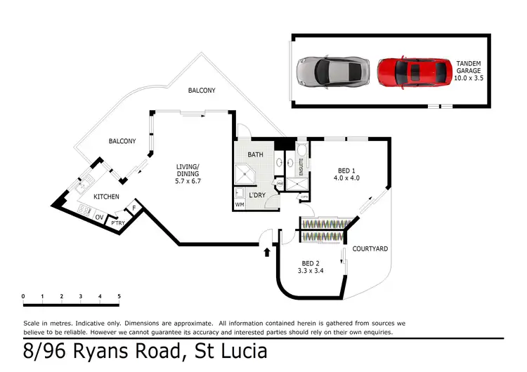 Floorplan of Homely apartment listing, 8/96 Ryans Road, St Lucia QLD 4067