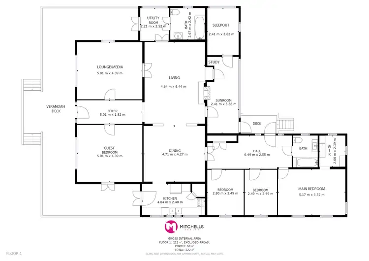 Floorplan of Homely house listing, 22 Mitchell Avenue, Craignish QLD 4655