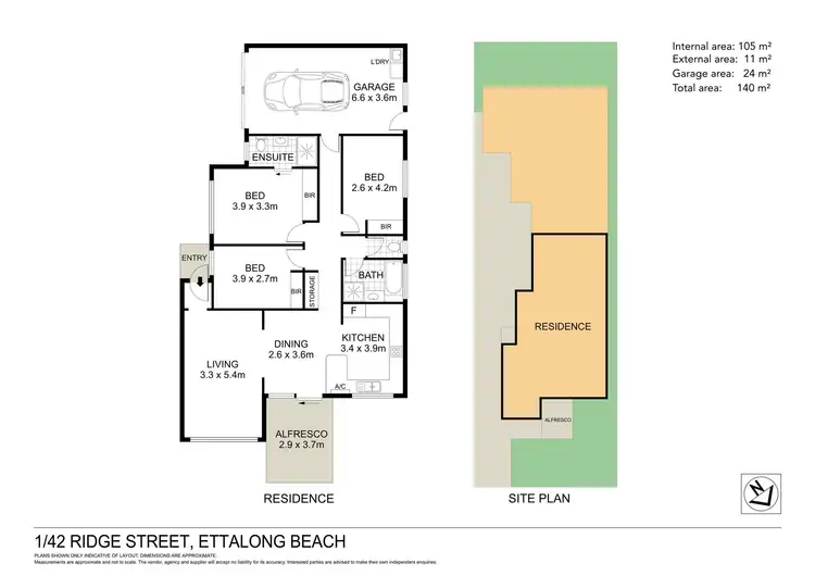 Floorplan of Homely villa listing, 1/42 Ridge Street, Ettalong Beach NSW 2257