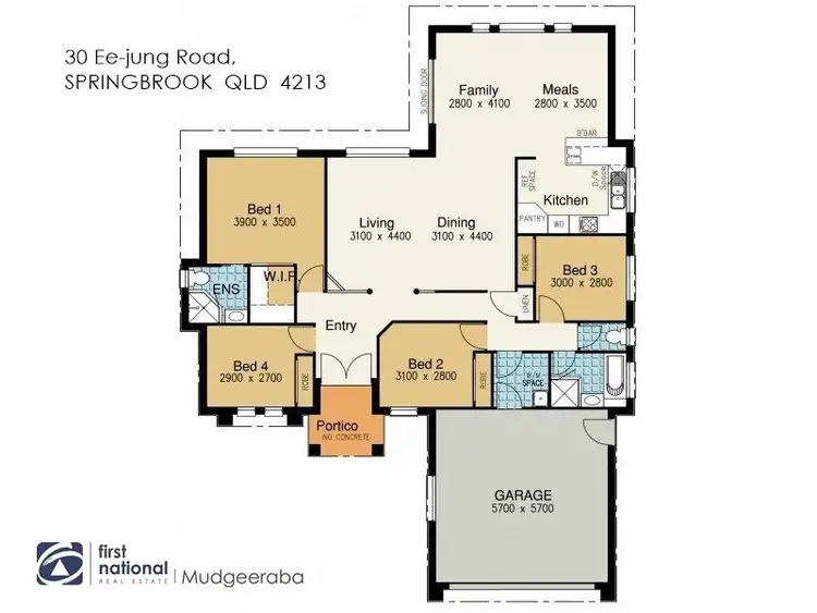 Floorplan of Homely house listing, 30 Ee Jung Road, Springbrook QLD 4213
