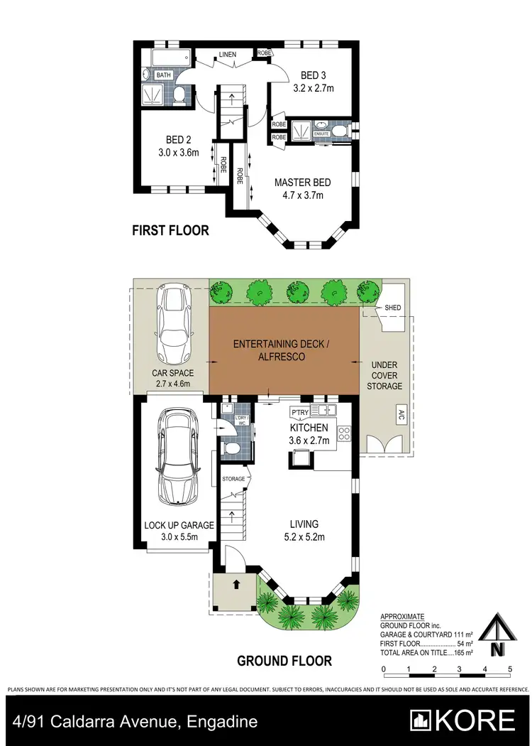 Floorplan of Homely townhouse listing, 4/91 Caldarra Avenue, Engadine NSW 2233