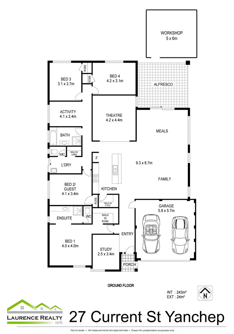 Floorplan of Homely house listing, 27 Current Street, Yanchep WA 6035