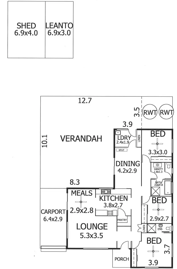 Floorplan of Homely house listing, 11 New Era Avenue, Murray Bridge SA 5253