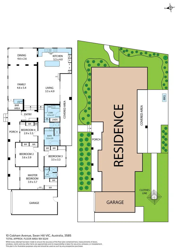 Floorplan of Homely house listing, 10 Cobham Avenue, Swan Hill VIC 3585