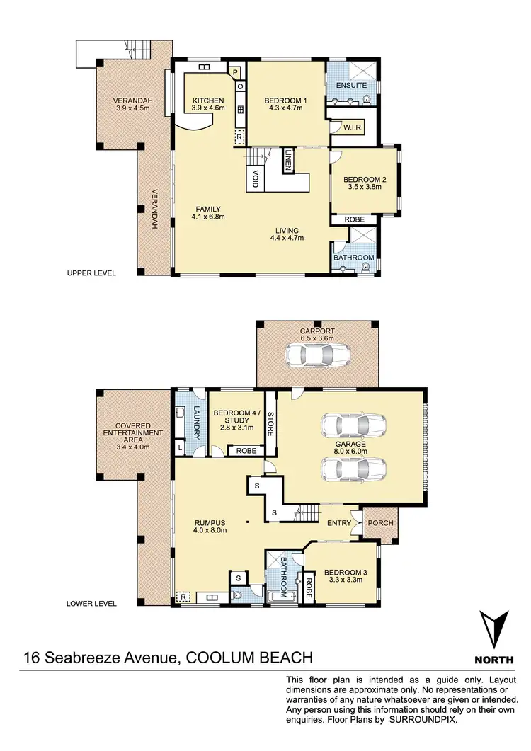 Floorplan of Homely house listing, 16 Seabreeze Avenue, Coolum Beach QLD 4573