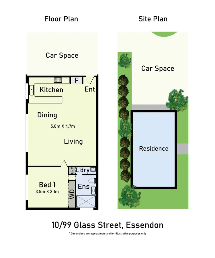 Floorplan of Homely apartment listing, 10/99 Glass Street, Essendon VIC 3040