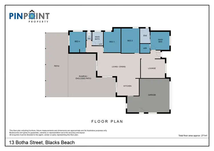 Floorplan of Homely house listing, 13 Botha Street, Blacks Beach QLD 4740