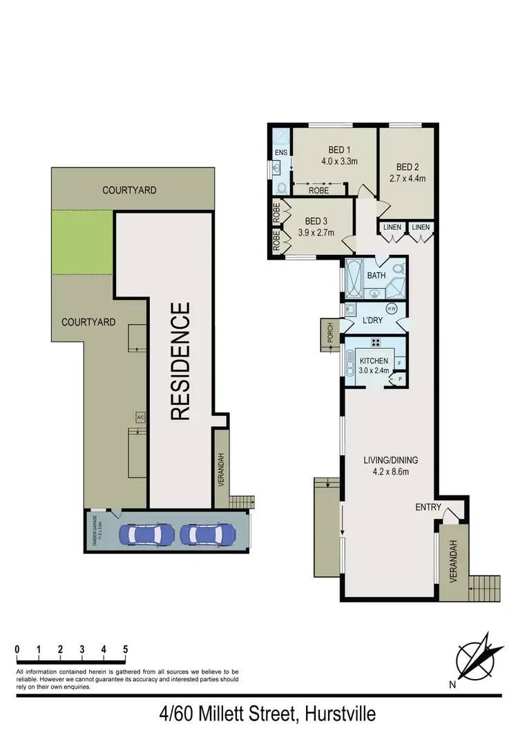 Floorplan of Homely villa listing, 4/60-62 Millett Street, Hurstville NSW 2220