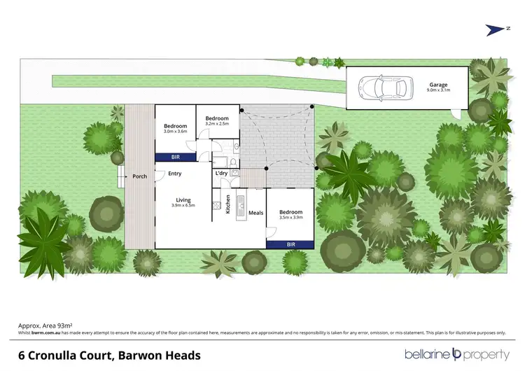Floorplan of Homely house listing, 6 Cronulla Court, Barwon Heads VIC 3227