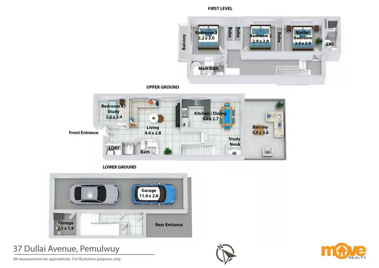 Floorplan of Homely house listing, 37 Dullai Avenue, Pemulwuy NSW 2145