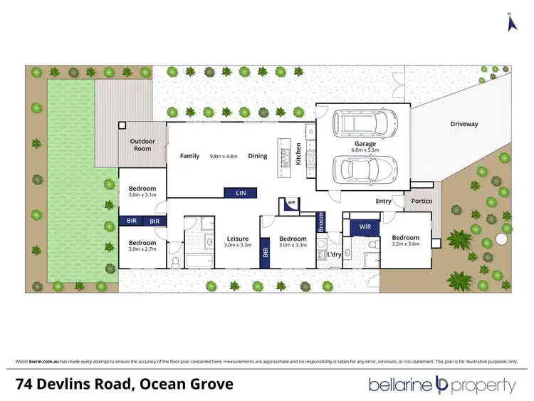 Floorplan of Homely house listing, 74 Devlins Road, Ocean Grove VIC 3226