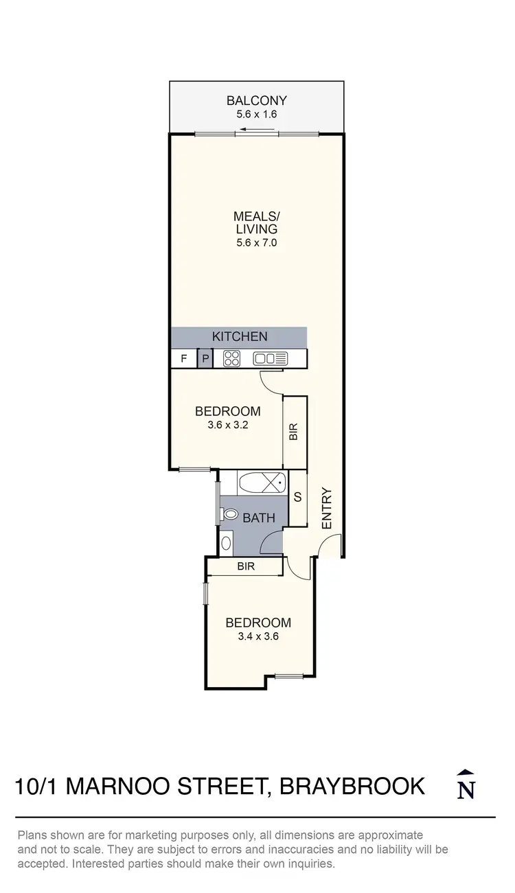 Floorplan of Homely apartment listing, 10/1-11 Marnoo Street, Braybrook VIC 3019