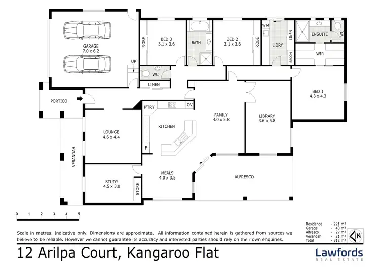 Floorplan of Homely house listing, 12 Arilpa Court, Kangaroo Flat VIC 3555